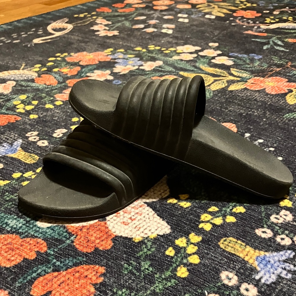 Girlfriend Collective Black Slide Sandals